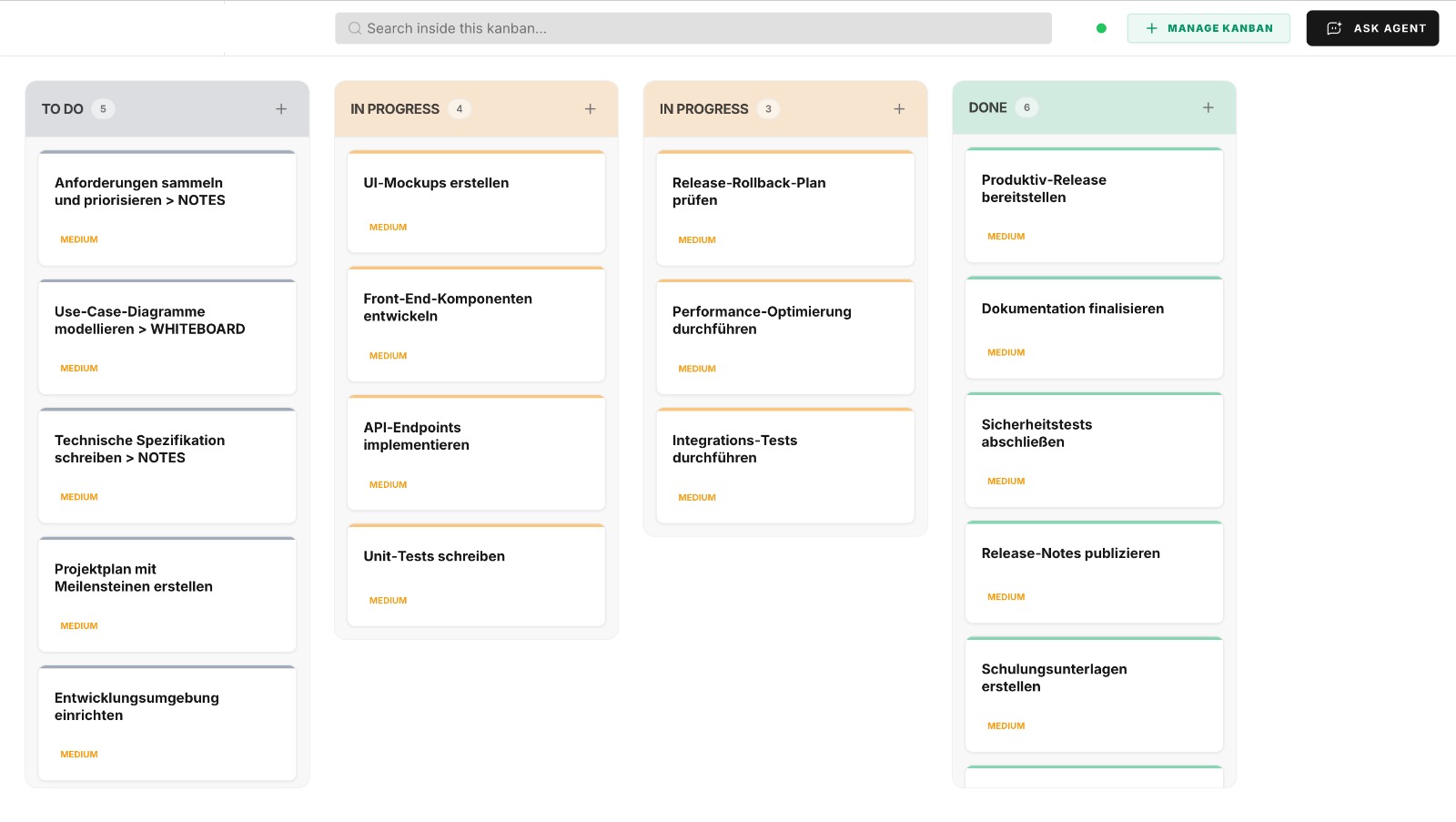 Kanban — product app screenshot placeholder